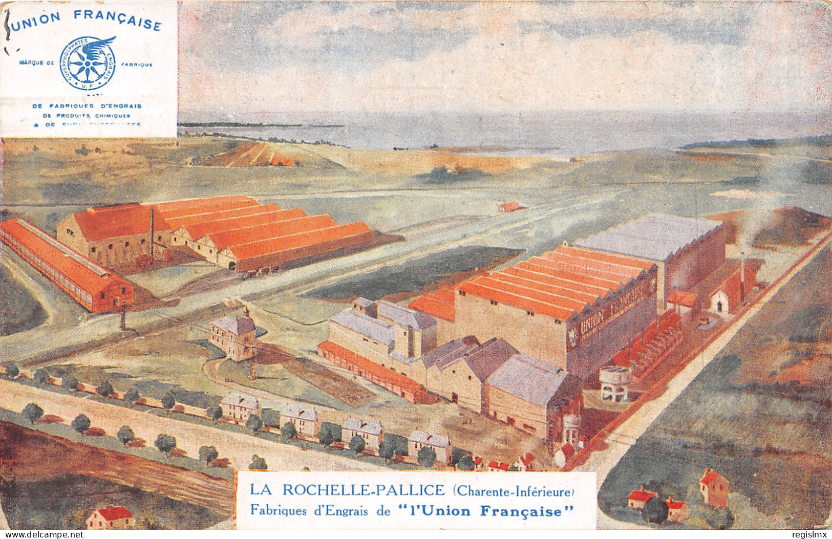 17-LA ROCHELLE PALLICE-FABRIQUE D ENGRAIS L UNION FRANCAISE-N°2041-C/0261 - La Rochelle