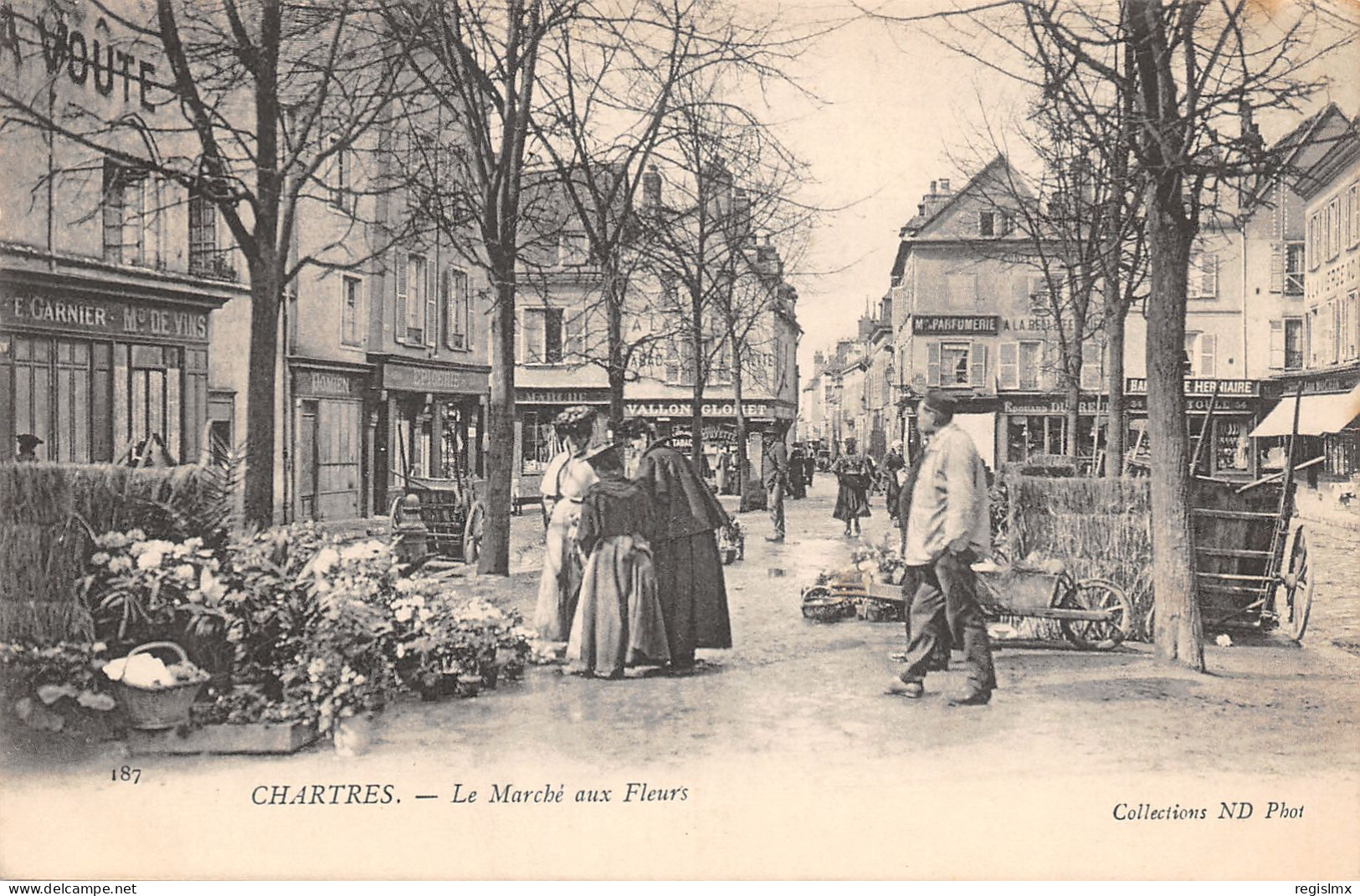 28-CHARTRES-MARCHE AUX FLEURS-N°2042-B/0119 - Chartres