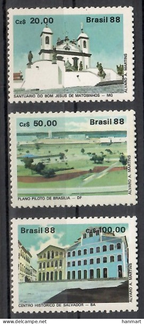 Brazil 1988 Mi 2252-2254 MNH  (ZS3 BRZ2252-2254) - Autres