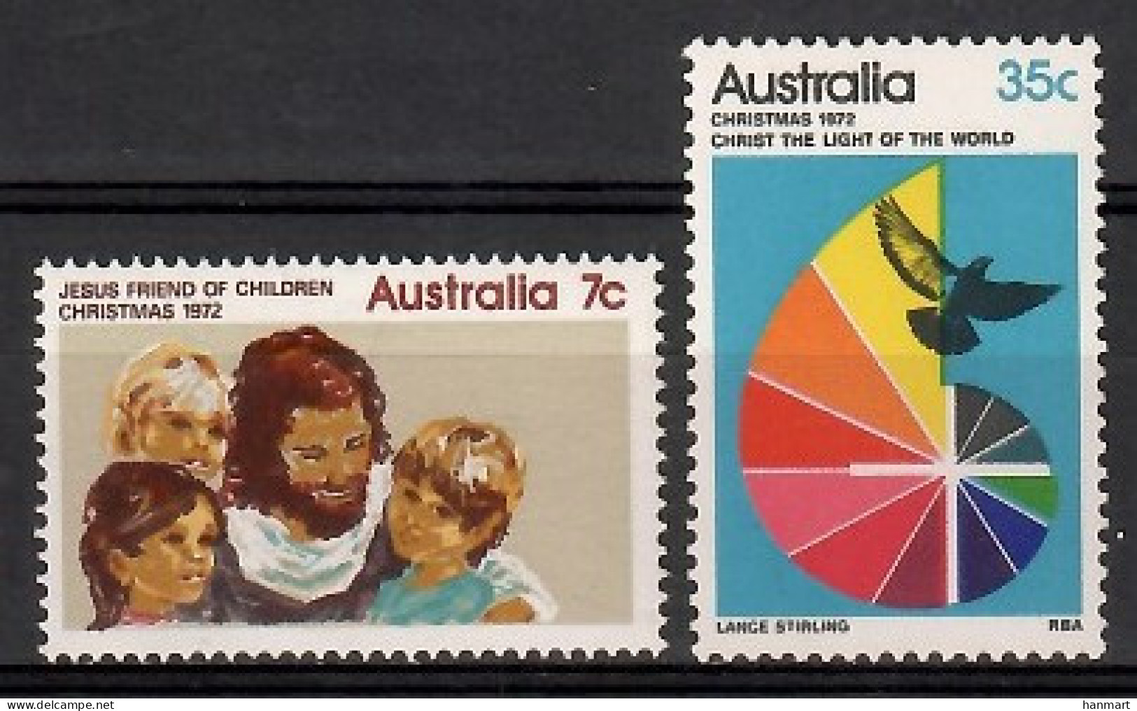 Australia 1972 Mi 511-512 MNH  (ZS7 ASL511-512) - Navidad