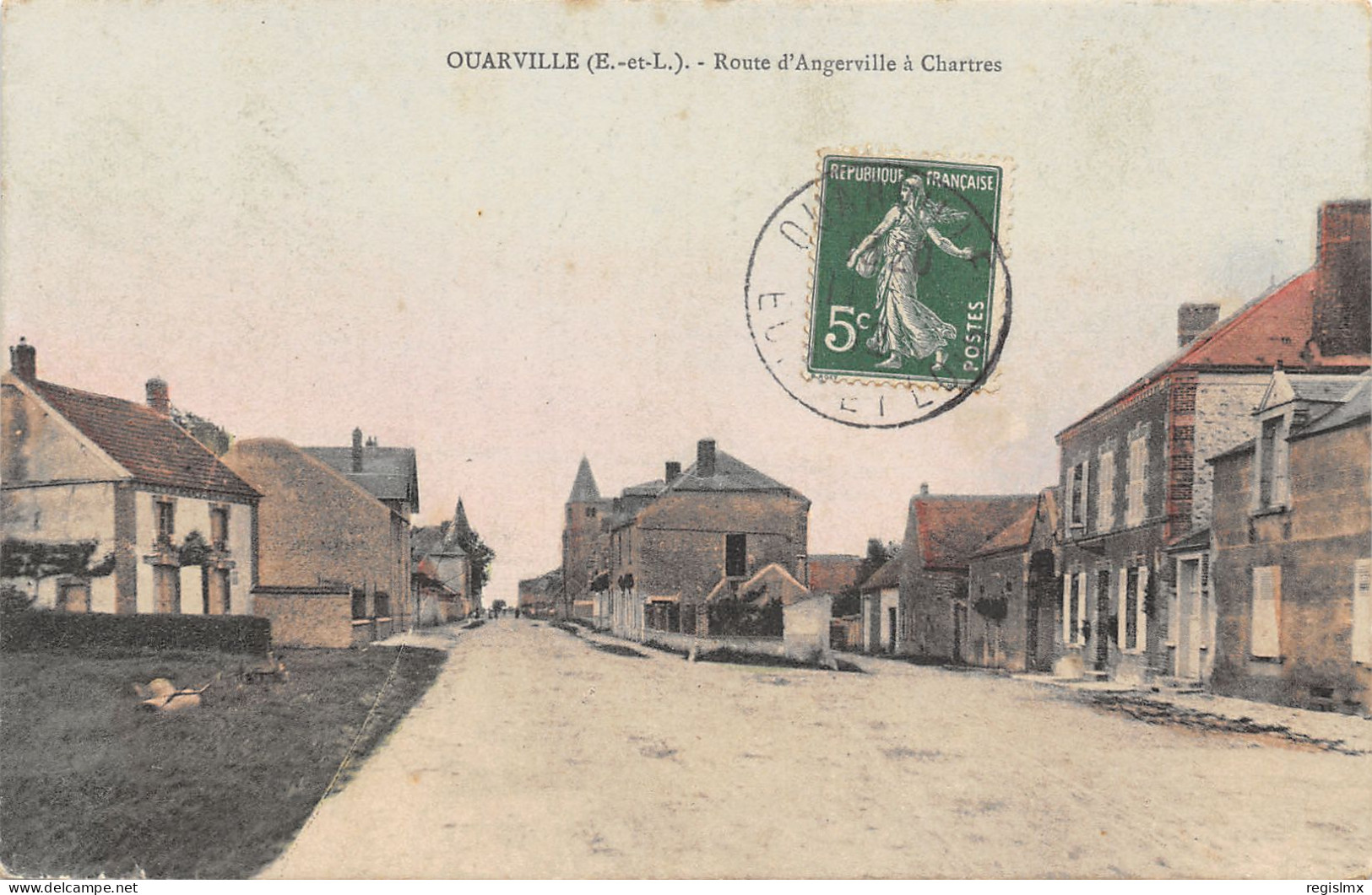 28-OUARVILLE-ROUTE D ANGREVILLE A CHARTRES-N°2042-A/0135 - Autres & Non Classés