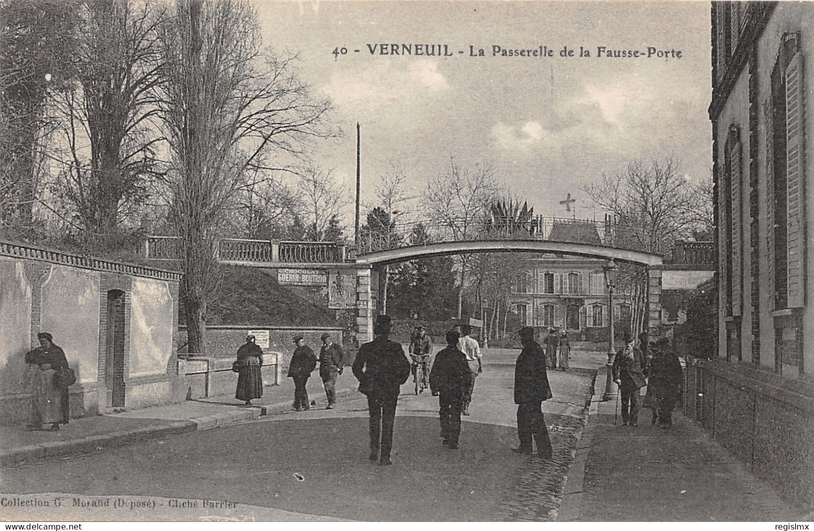 27-VERNEUIL-LA PASSERELLE DE LA FAUSSE PORTE-N°2041-G/0243 - Verneuil-sur-Avre