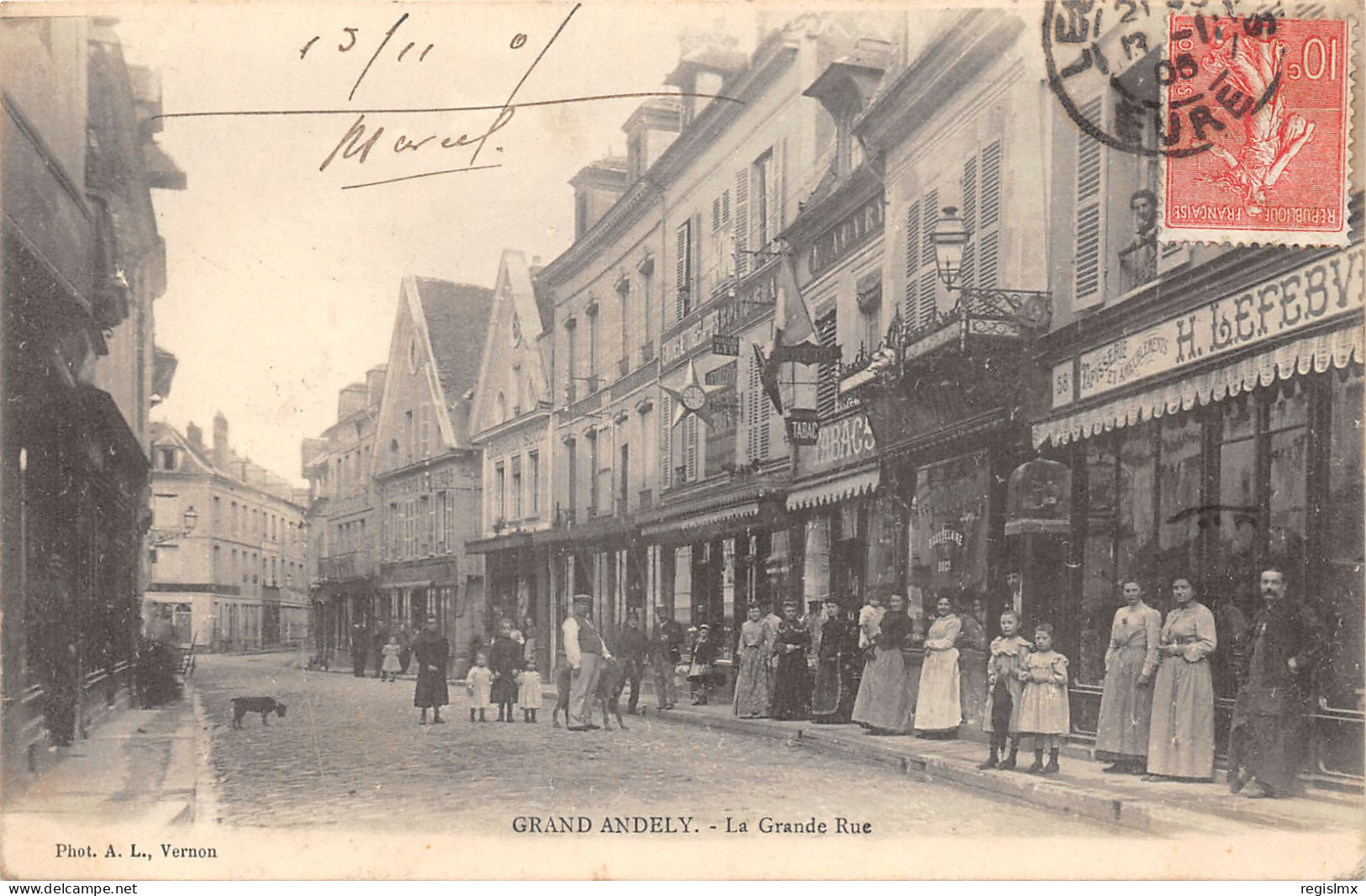 27-GRAND ANDELY-LA GRANDE RUE-N°2041-G/0117 - Other & Unclassified