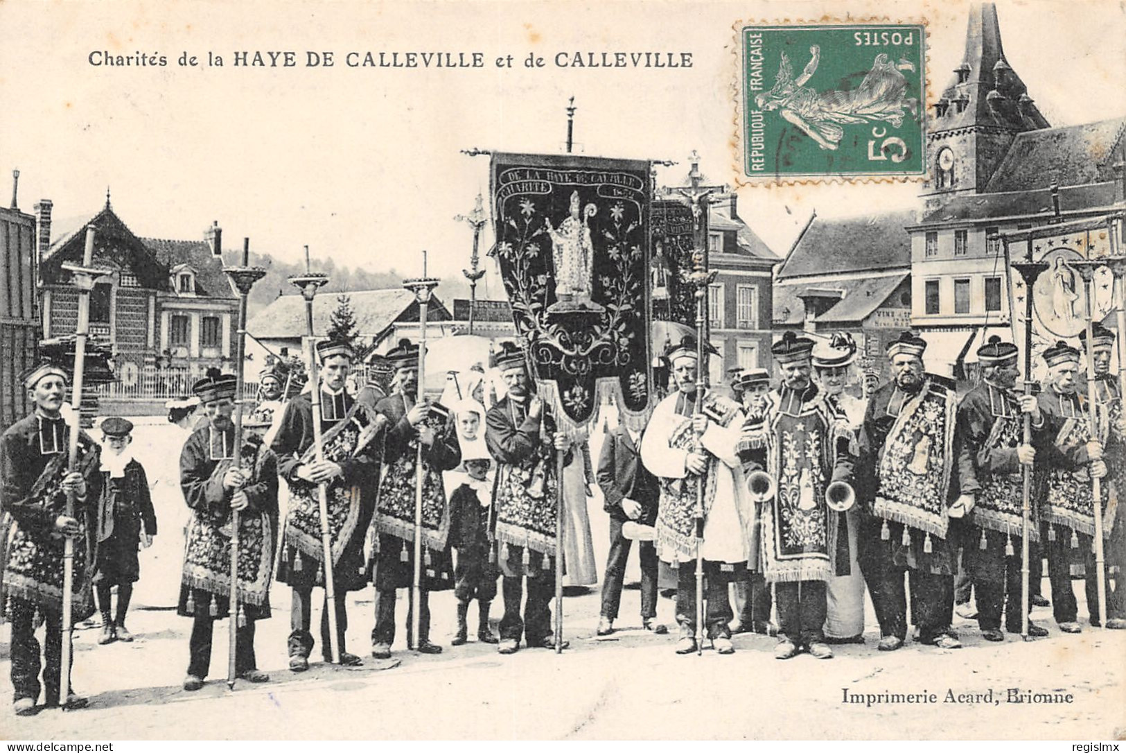 27-CALLEVILLE-DEFILE DE LA CHARITE DE LA HAYE DE CALLEVILLE-N°2041-G/0097 - Otros & Sin Clasificación