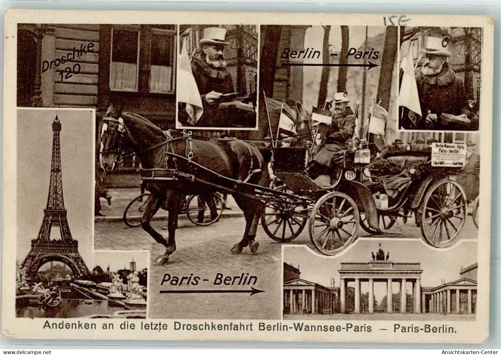 13282406 - Droschke Kutsche 120 Berlin-Paris Die Letzte Fahrt - Autres & Non Classés