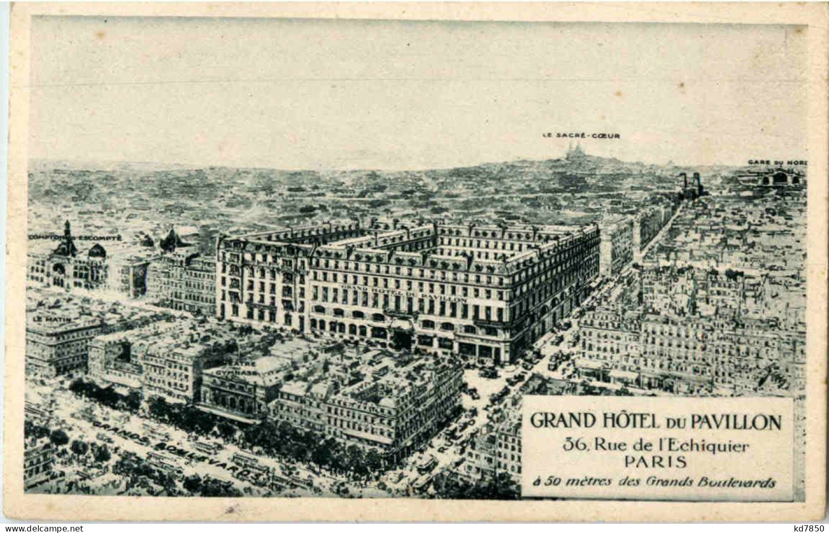 Paris - Grand Hotel Du Pavillon - Pubs, Hotels, Restaurants