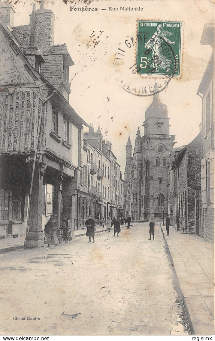 35-FOUGERES-RUE NATIONALE-N°2042-E/0251 - Fougeres