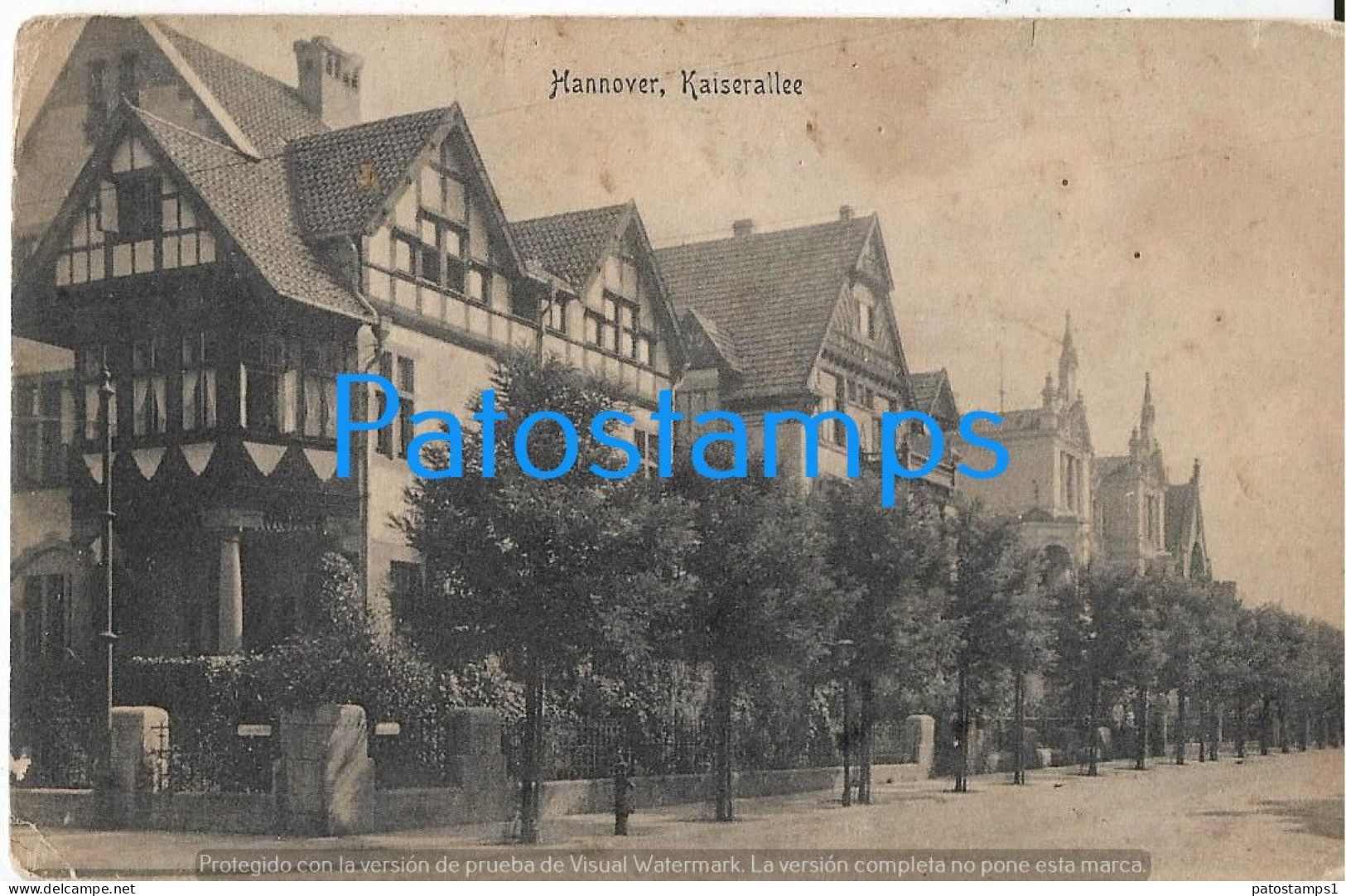 227982 GERMANY HANNOVER KAISERALLEE SPOTTED POSTAL POSTCARD - Other & Unclassified