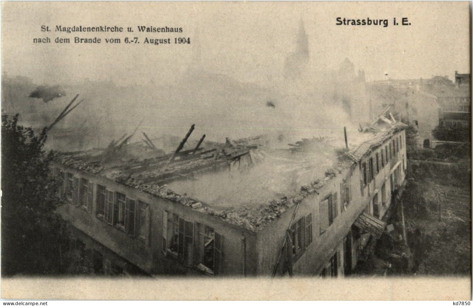 Strasbourg - St. Magdalenenkirche Nach Dem Brande 1904 - Strasbourg