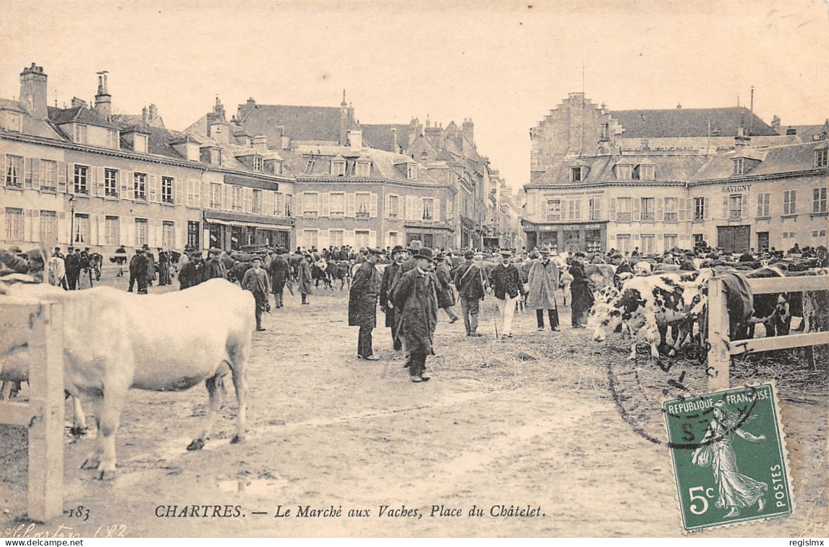 28-CHARTRES-LE MARCHE AUX VACHES-N°2042-B/0167 - Chartres