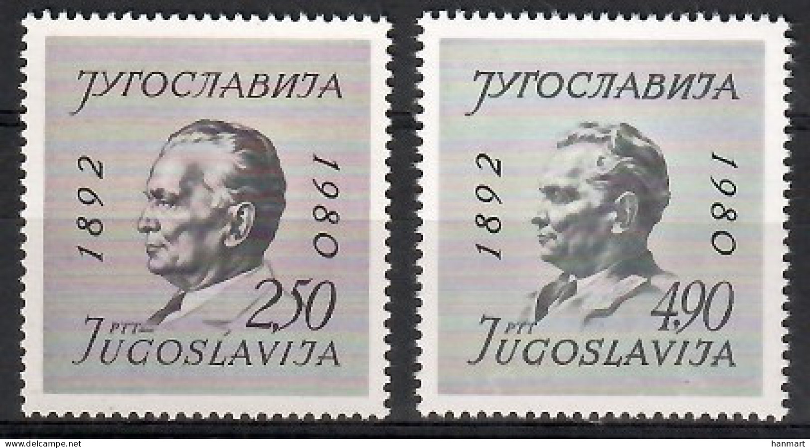 Yugoslavia 1980 Mi 1830-1831 MNH  (ZE2 YUG1830-1831) - Sonstige & Ohne Zuordnung