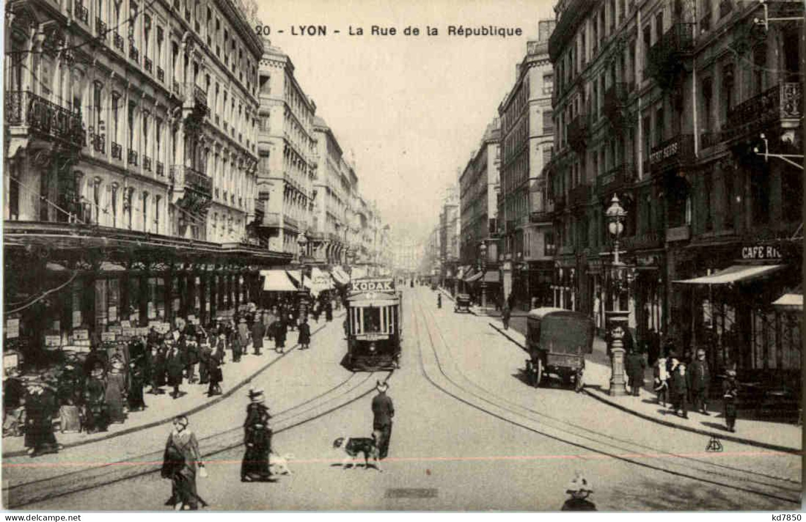 Lyon - La Rue De La Republique - Other & Unclassified