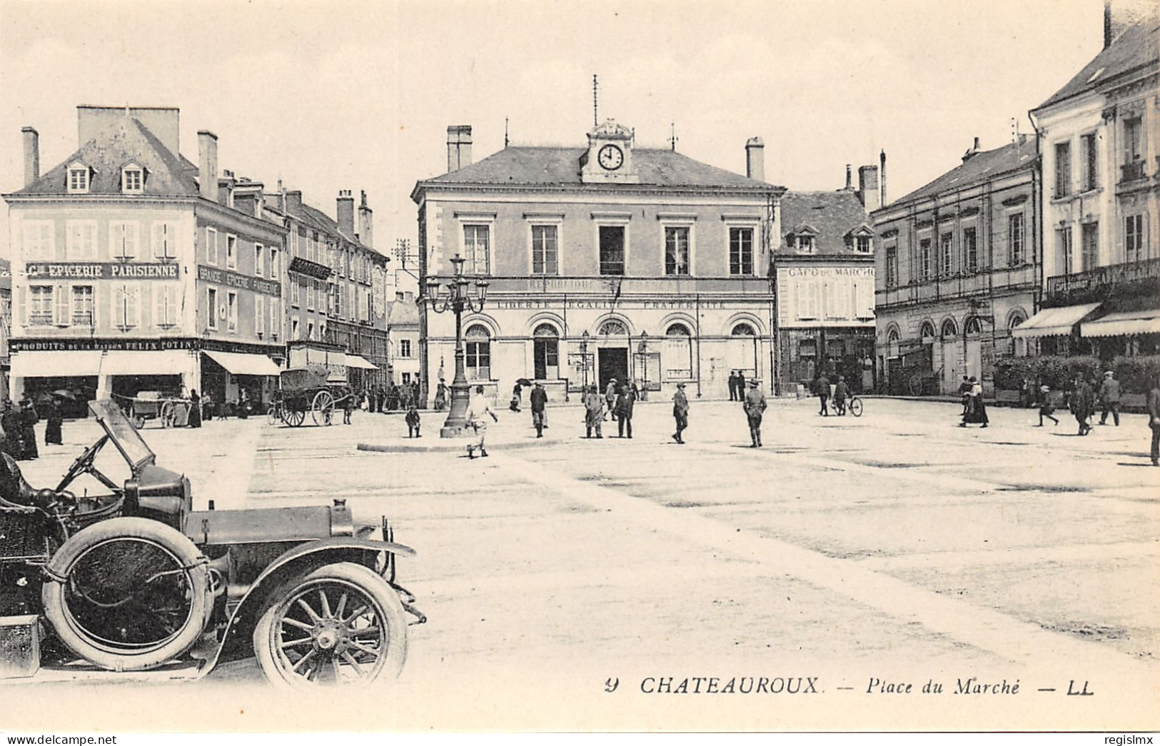 36-CHATEAUROUX-PLACE DU MARCHE-N°2042-F/0367 - Chateauroux