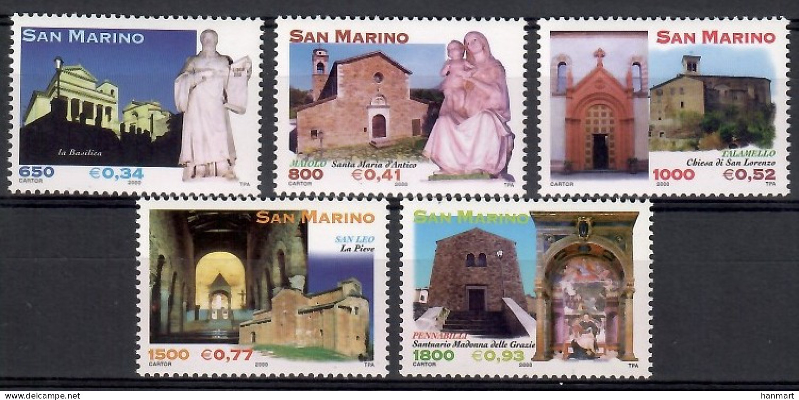 San Marino 2000 Mi 1900-1904 MNH  (ZE2 SMR1900-1904) - Otros