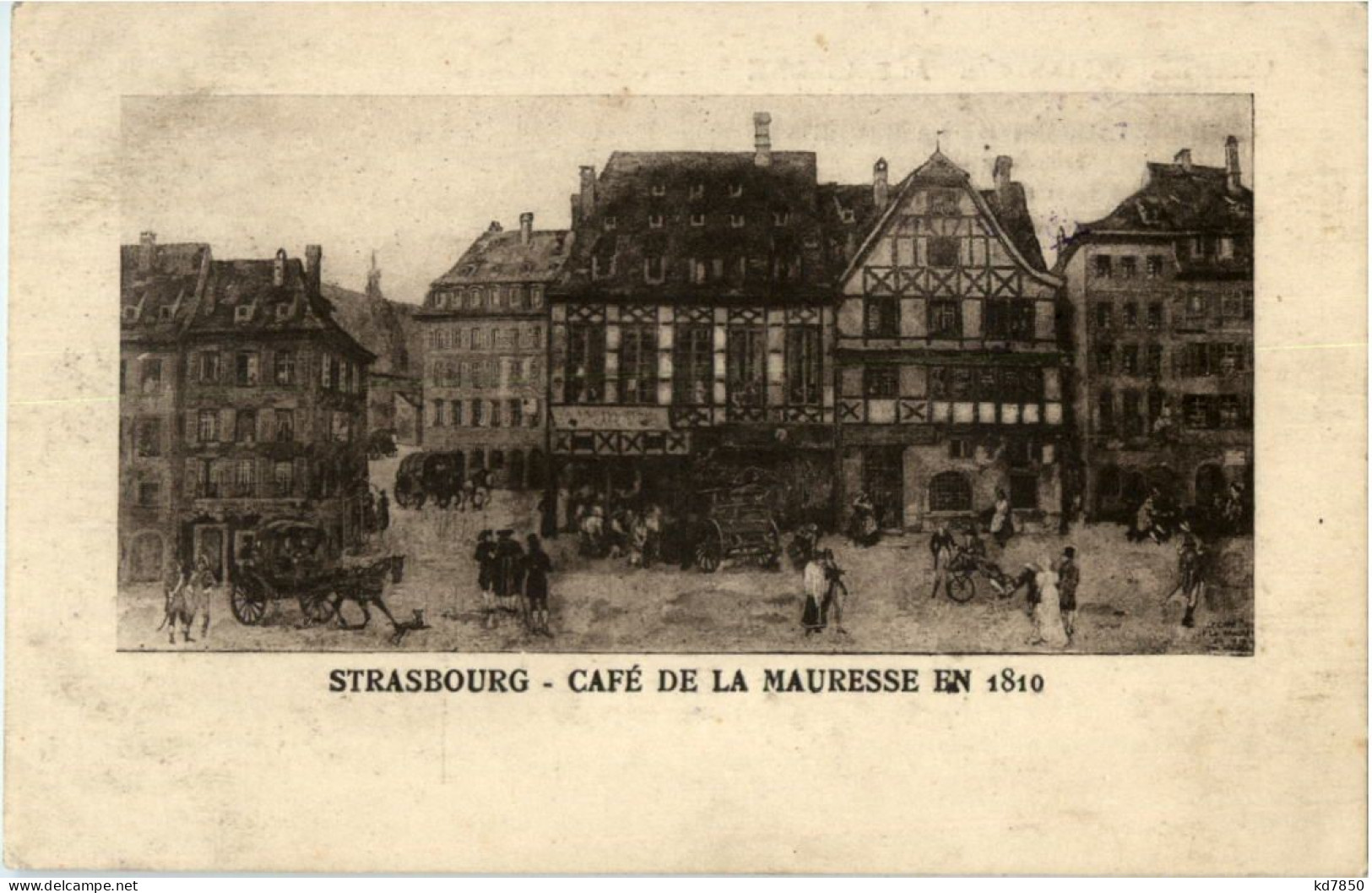 Strasbourg - Cafe De La Mauresse En 1810 - Strasbourg