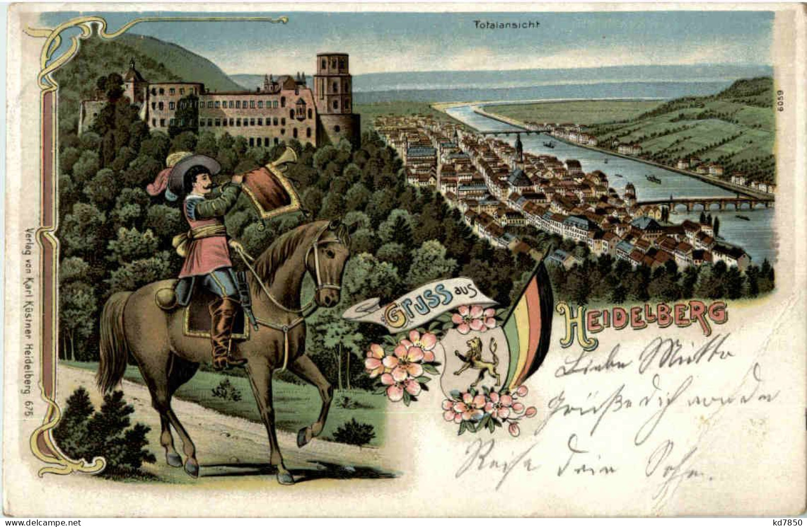 Gruss Aus Heidelberg - Litho - Bläser Von Säckingen - Heidelberg