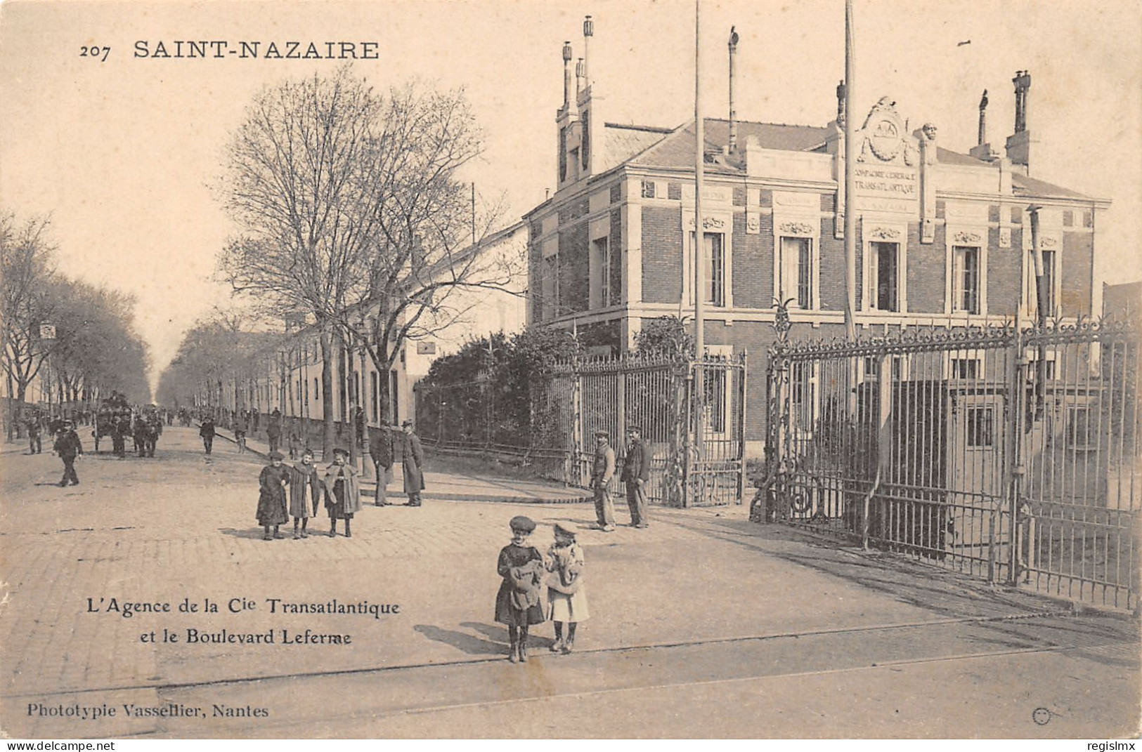 44-SAINT NAZAIRE-AGENCE DE LA COMPAGNIE TRANSATLANTIQUE-N°2043-C/0273 - Saint Nazaire