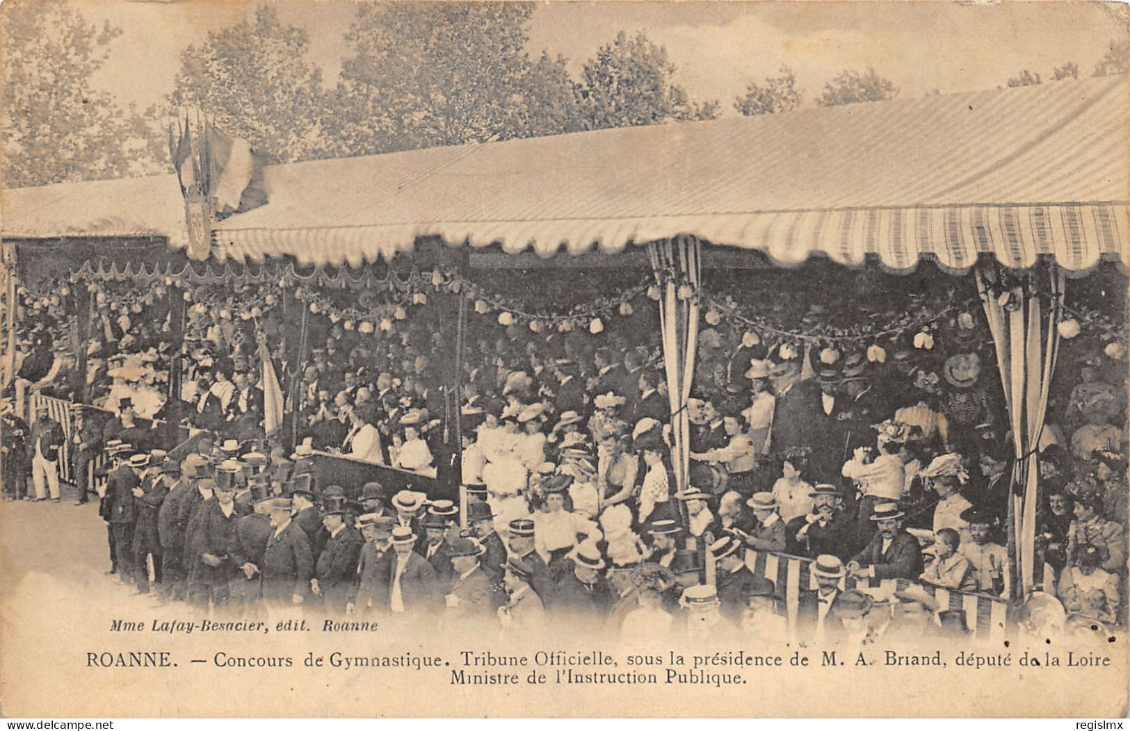 42-ROANNE-CONCOURS DE GYMNASTIQUE-TRIBUNE OFFICIELLE-N°2043-B/0113 - Roanne