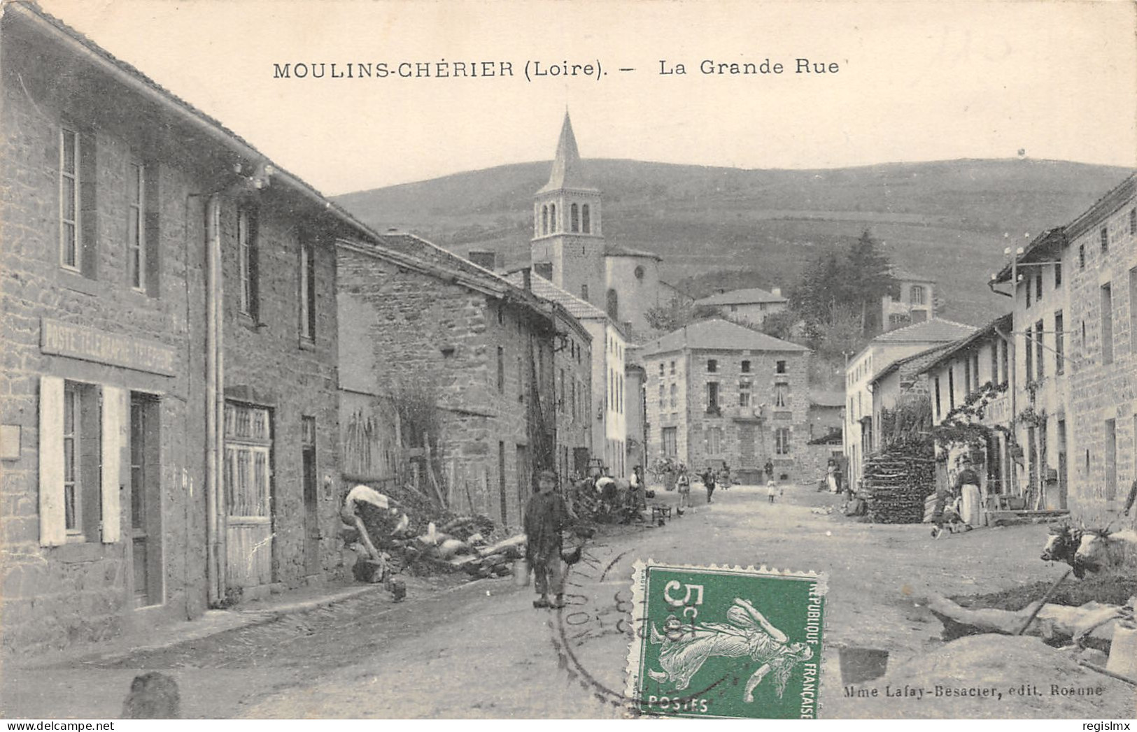 42-MOULINS CHERIER-LA GRANDE RUE-N°2043-B/0015 - Sonstige & Ohne Zuordnung
