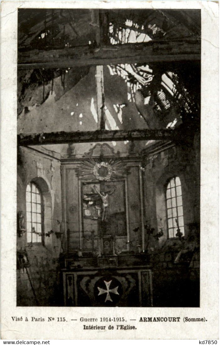 Armancourt - Interieur De L Eglise - Other & Unclassified
