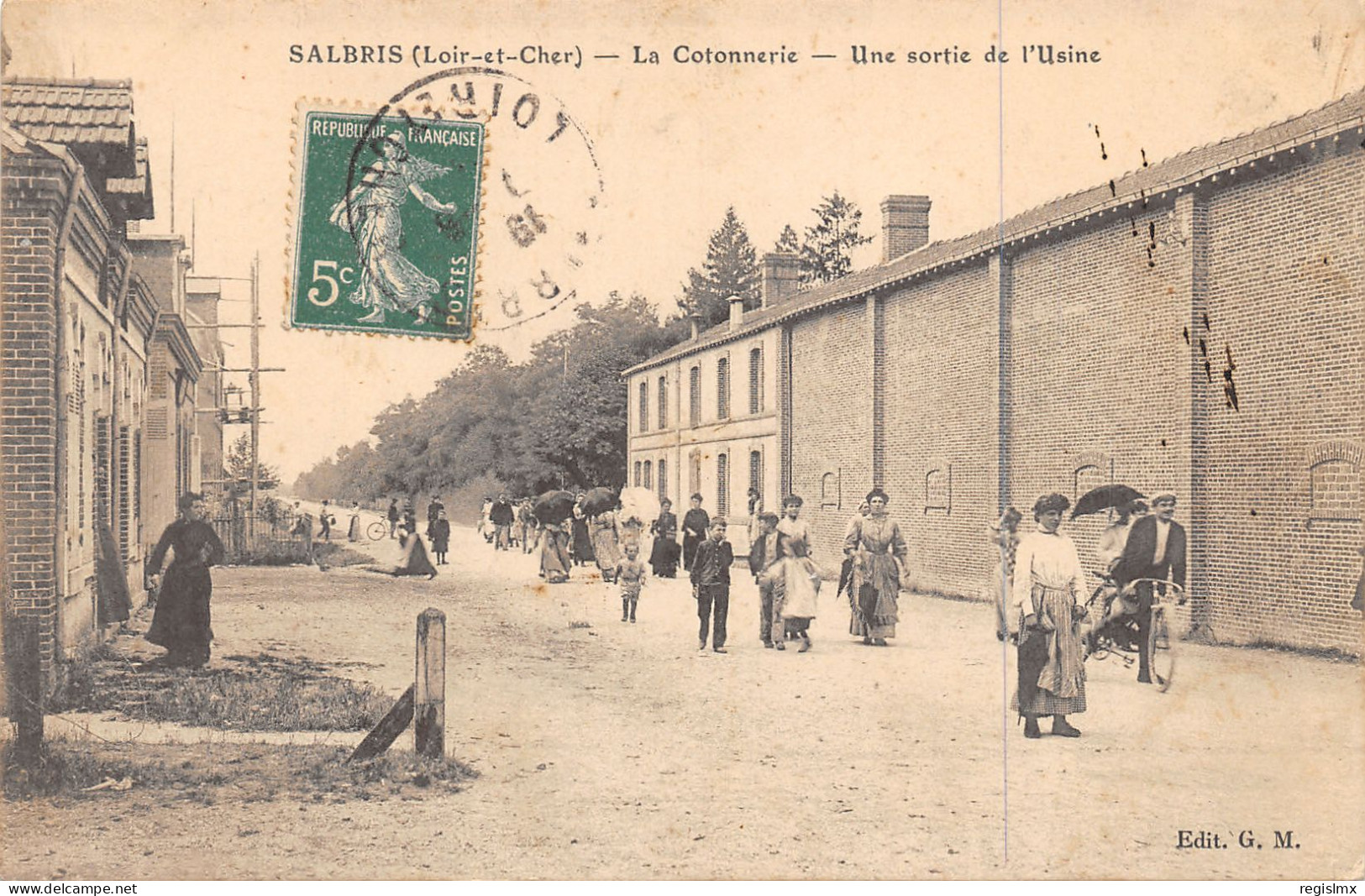 41-SALBRIS-SORTIE DE L USINE DE LA COTONNERIE-N°2043-A/0319 - Salbris