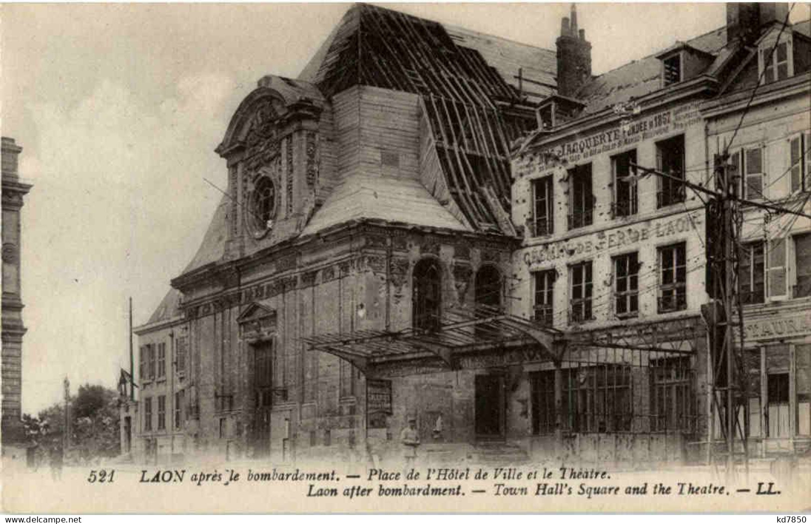 Laon Apres Le Bombardement - Laon