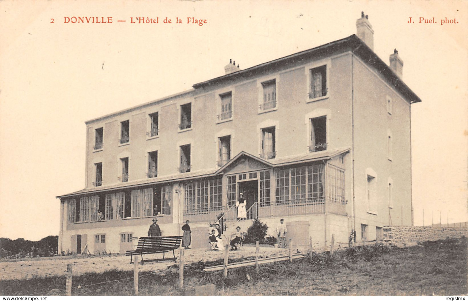50-DONVILLE-L HOTEL DE LA PLAGE-N°2043-G/0193 - Autres & Non Classés