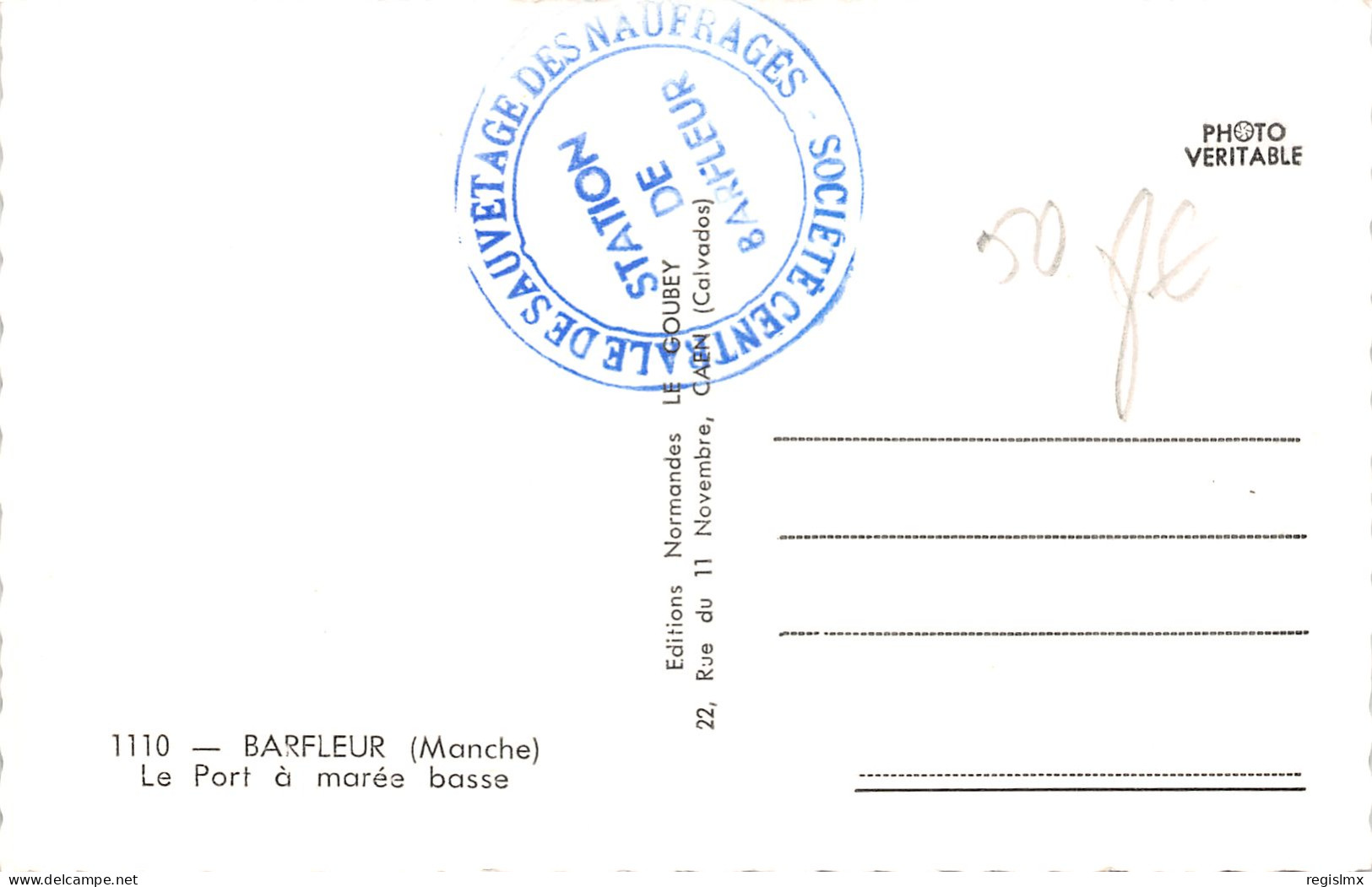 50-BARFLEUR-PORT A MAREE BASSE-N°2043-G/0101 - Barfleur