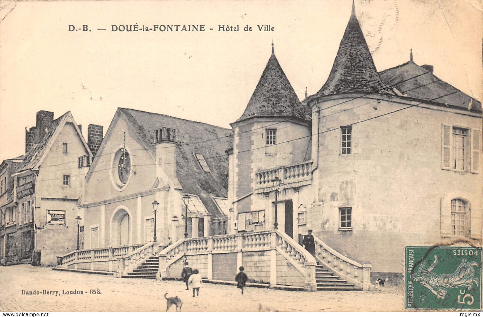 49-DOUE LA FONTAINE-HOTEL DE VILLE-N°2043-F/0095 - Doue La Fontaine