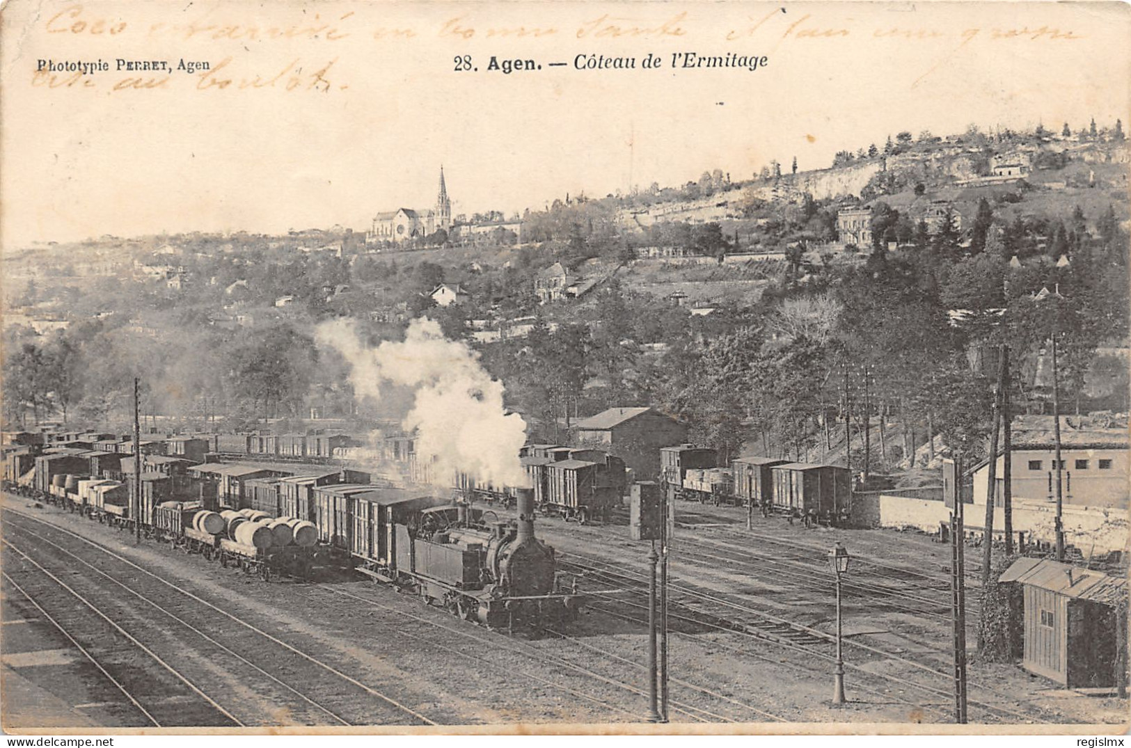 47-AGEN-COTEAU DE L ERMITAGE-TRAIN-N°2043-E/0357 - Agen