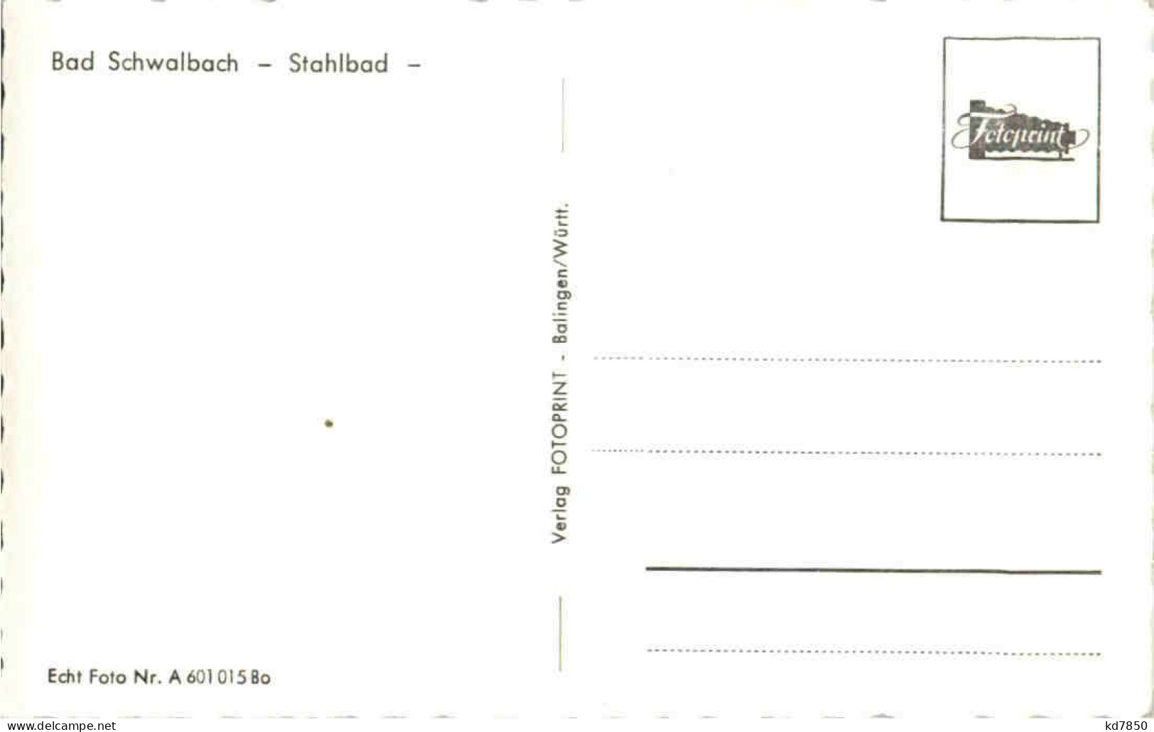 Bad Schwalbach - Stahlbad - Bad Schwalbach