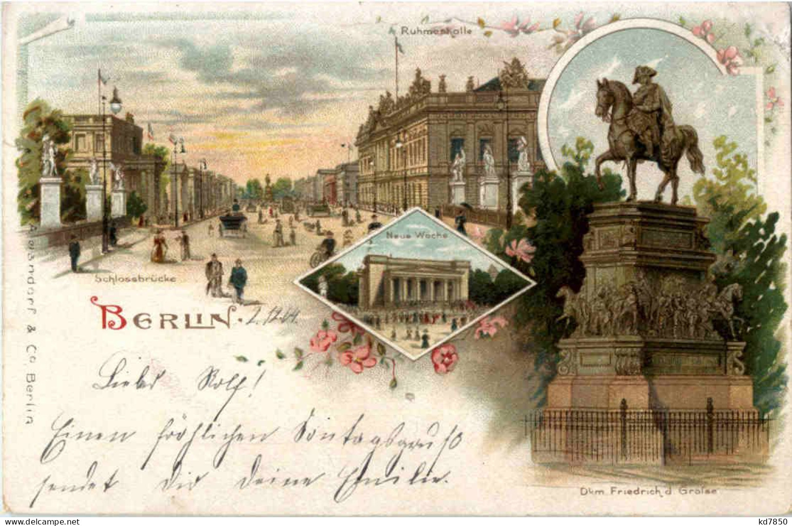 Gruss Aus Berlin - Litho - Sonstige & Ohne Zuordnung