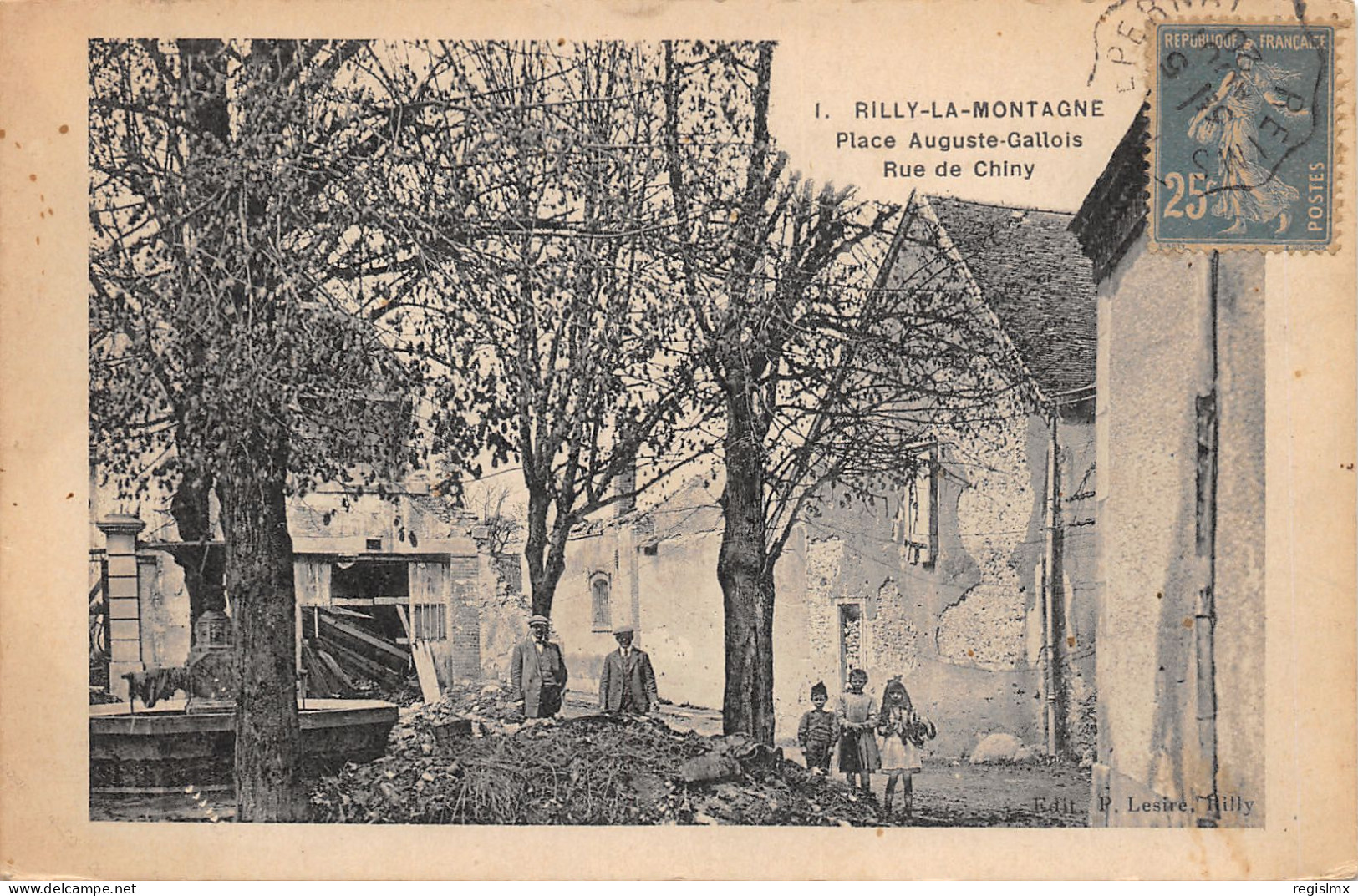 51-RILLY LA MONTAGNE-PLACE AUGUSTE GALLOIS-N°2044-B/0065 - Rilly-la-Montagne