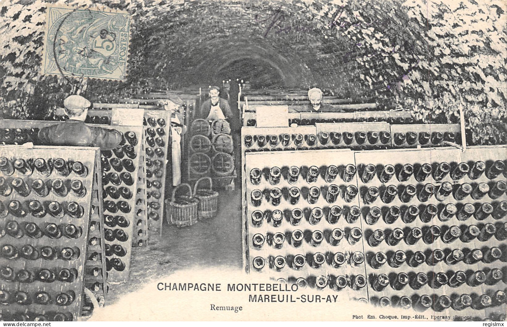 51-MAREUIL SUR AY -CHAMPAGNE MONTEBELLO-REMUAGE-N°2044-A/0353 - Mareuil-sur-Ay