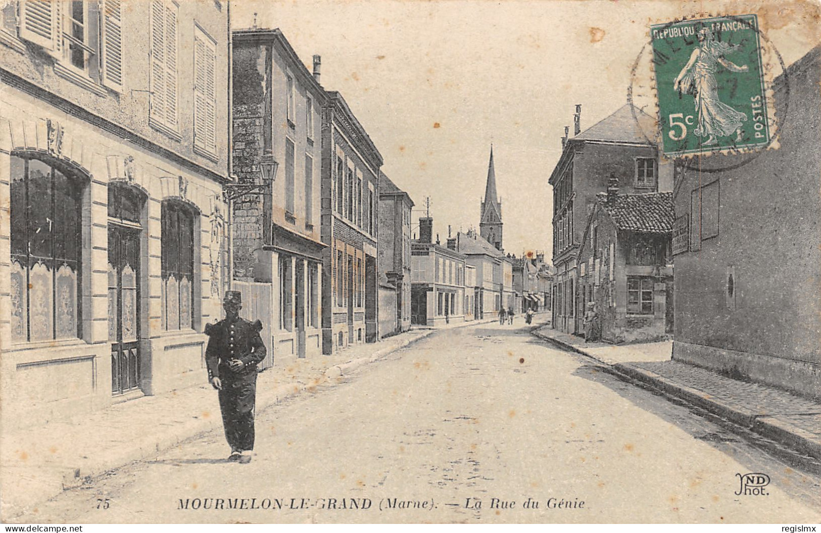 51-MOURMELON LE GRAND-RUE DU GENIE-N°2044-A/0355 - Mourmelon Le Grand
