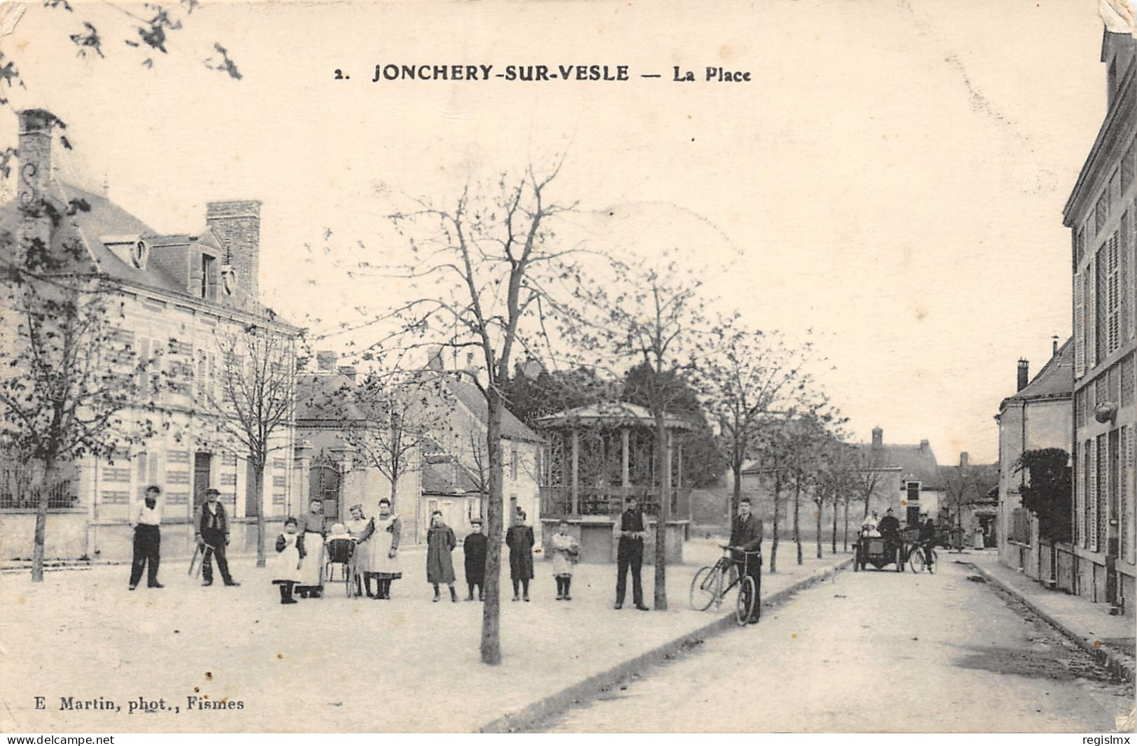 51-JONCHERY SUR VESLE-LA PLACE-N°2044-A/0185 - Jonchery-sur-Vesle