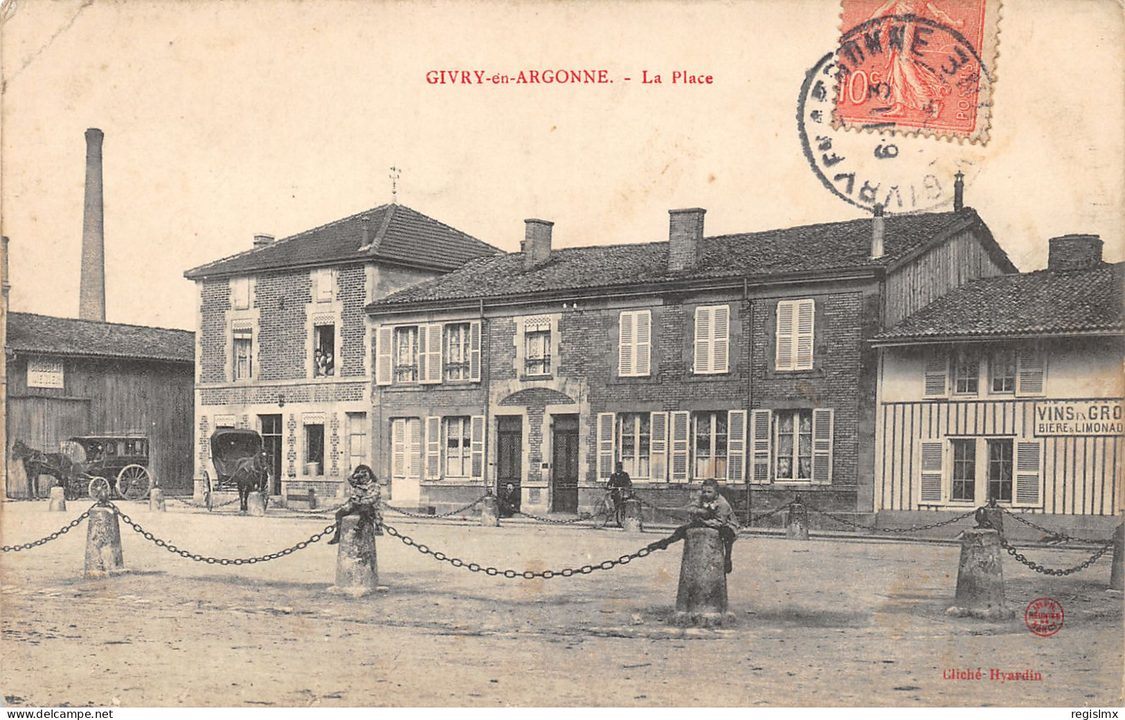 51-GIVRY EN ARGONNE-LA PLACE-N°2044-A/0133 - Givry En Argonne