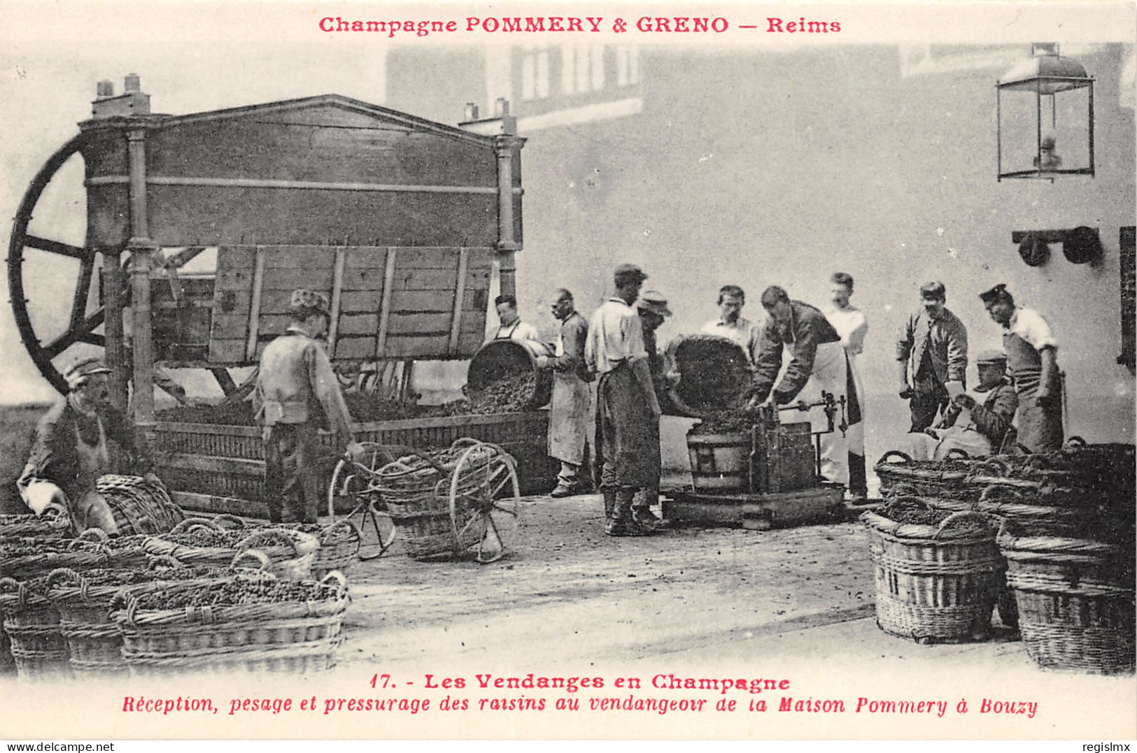 51-REIMS-VENDANGES EN CHAMPAGNE-POMMERY ET GRENO-N°2044-A/0013 - Reims