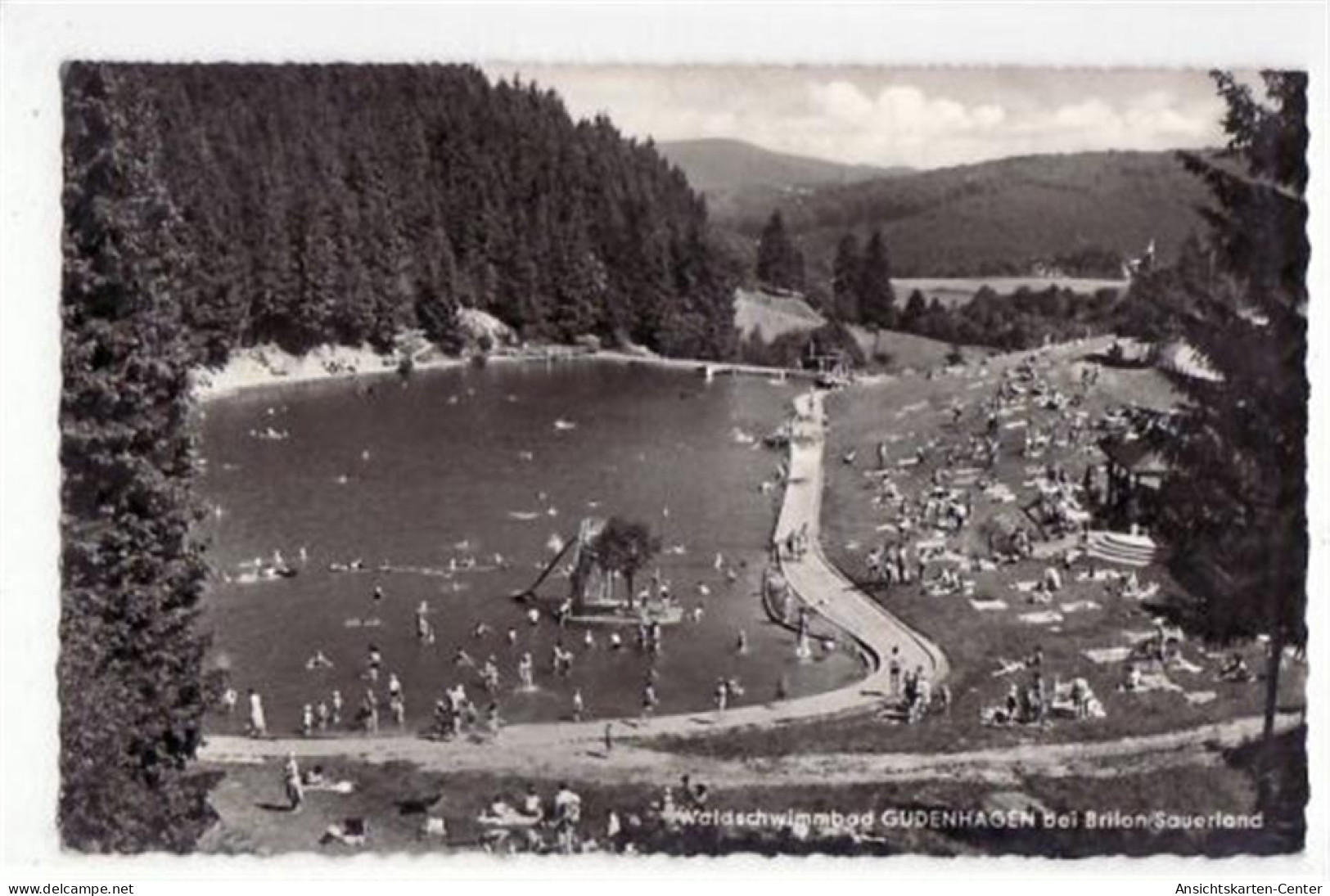 39058106 - Brilon Im Sauerland Mit Waldschwimmbad Gudenhagen Ungelaufen  Vorder- Und Rueckseite Fleckig, Sonst Gut Erha - Sonstige & Ohne Zuordnung