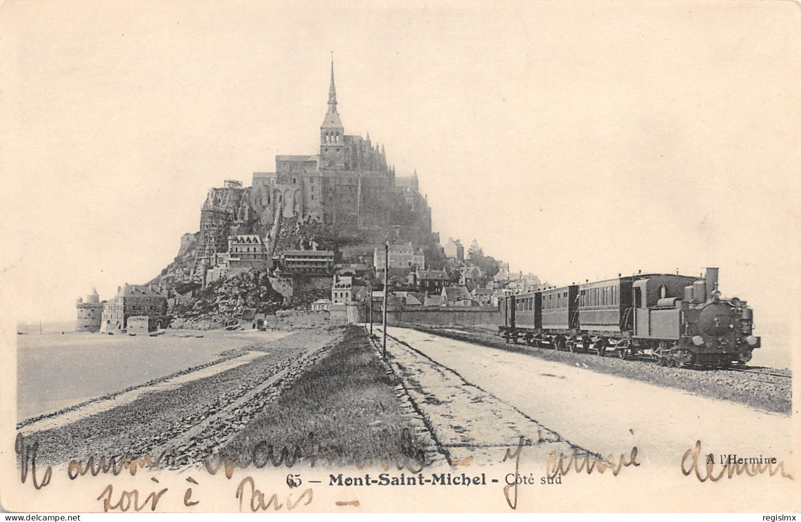 50-LE MONT SAINT MICHEL-LE TRAIN-N°2043-H/0253 - Le Mont Saint Michel