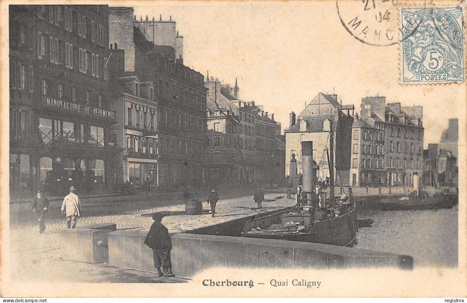 50-CHERBOURG-QUAI CALIGNY-N°2043-H/0171 - Cherbourg
