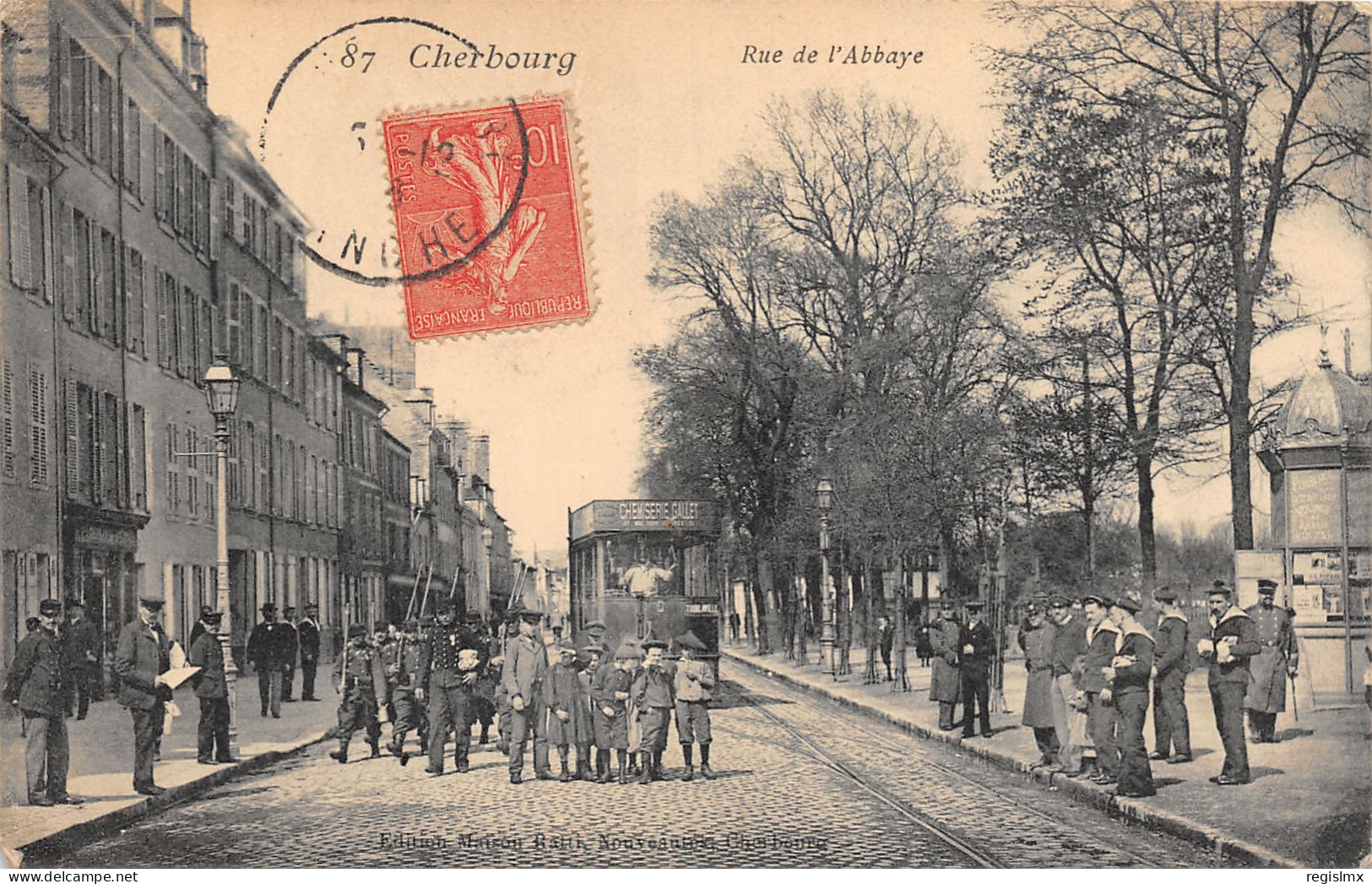 50-CHERBOURG-RUE DE L ABBAYE-N°2043-H/0143 - Cherbourg