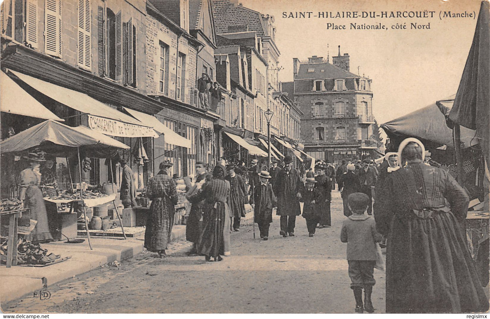50-SAINT HILAIRE DU HARCOUET-PLACE NATIONALE-N°2043-H/0133 - Saint Hilaire Du Harcouet