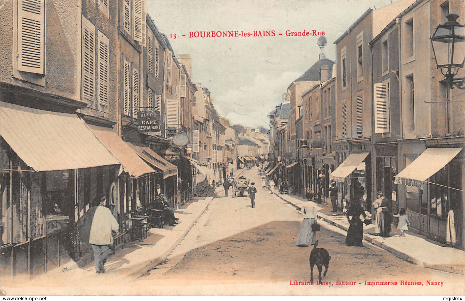52-BOURBONNE LES BAINS-GRANDE RUE-N°2044-F/0089 - Bourbonne Les Bains