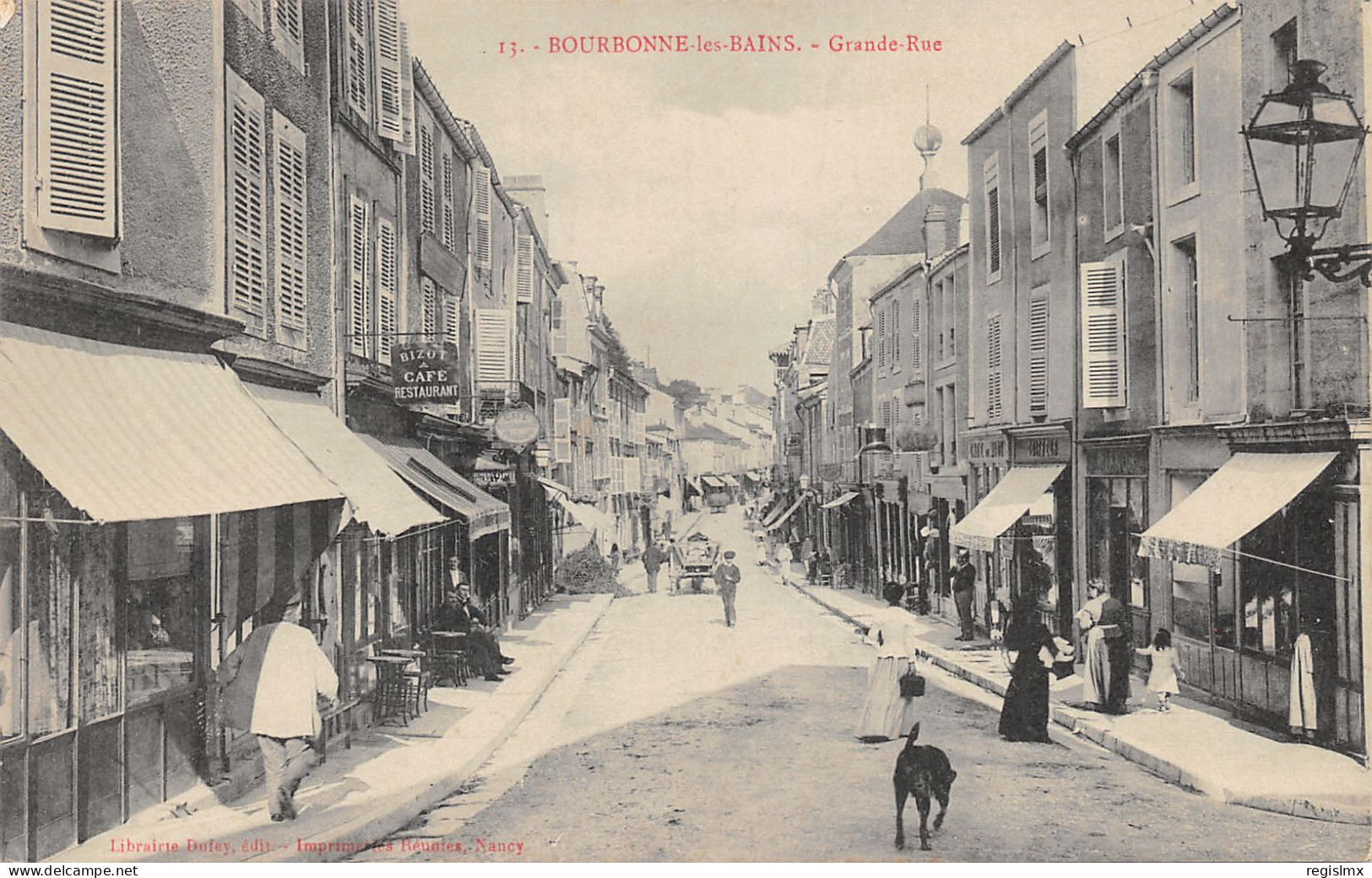 52-BOURBONNE LES BAINS-GRANDE RUE-N°2044-F/0025 - Bourbonne Les Bains