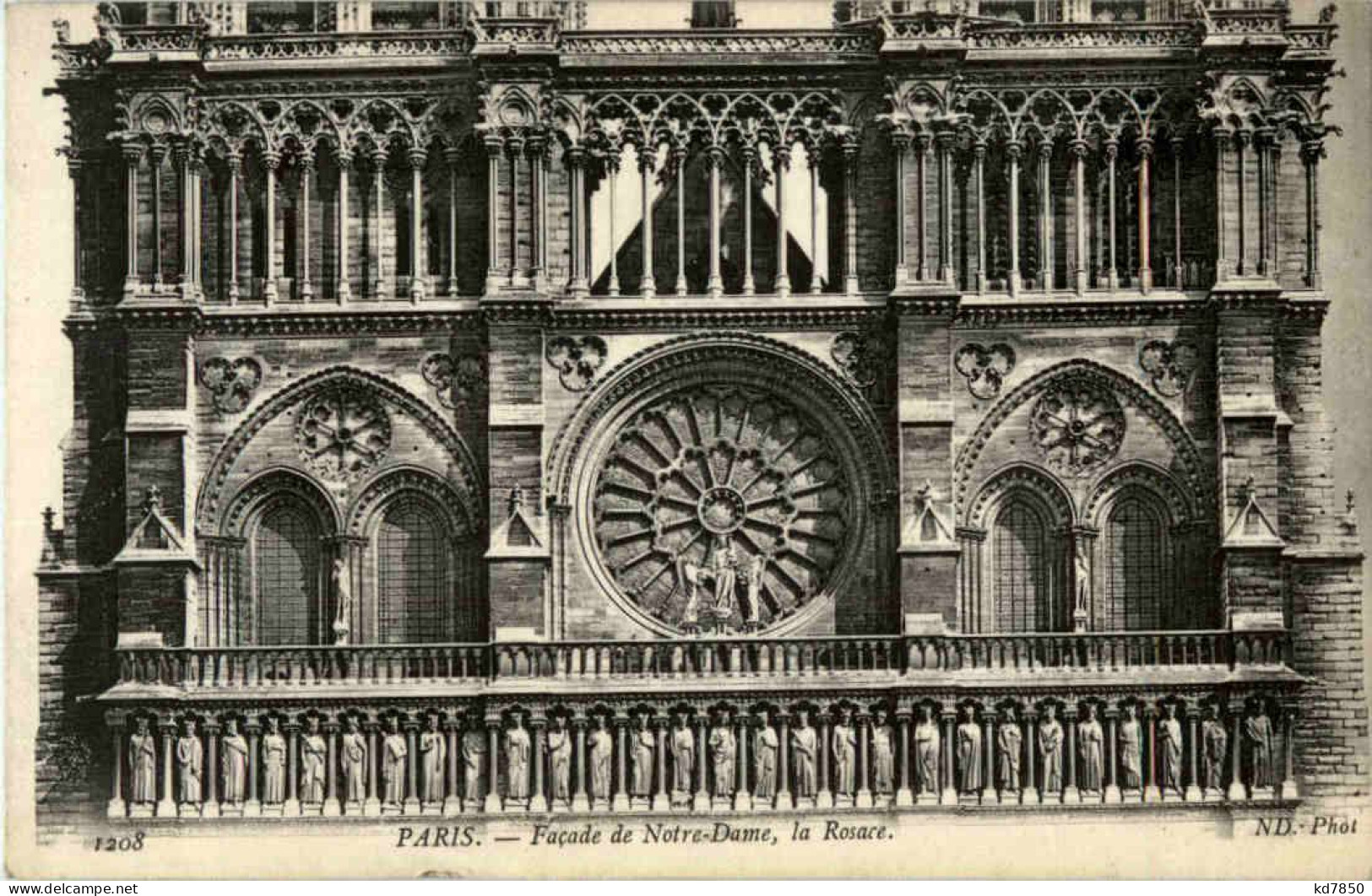 Paris - Facade De Notre Dame - Other & Unclassified