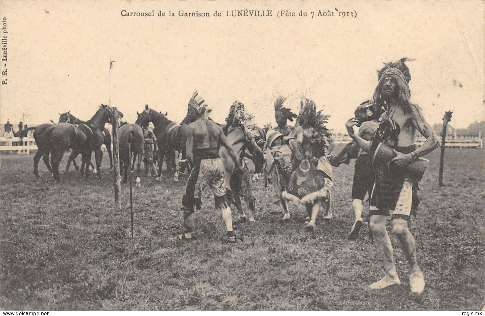 54-LUNEVILLE-CARROUSEL DE LA GARNISON-INDIENS-N°2045-B/0009 - Luneville