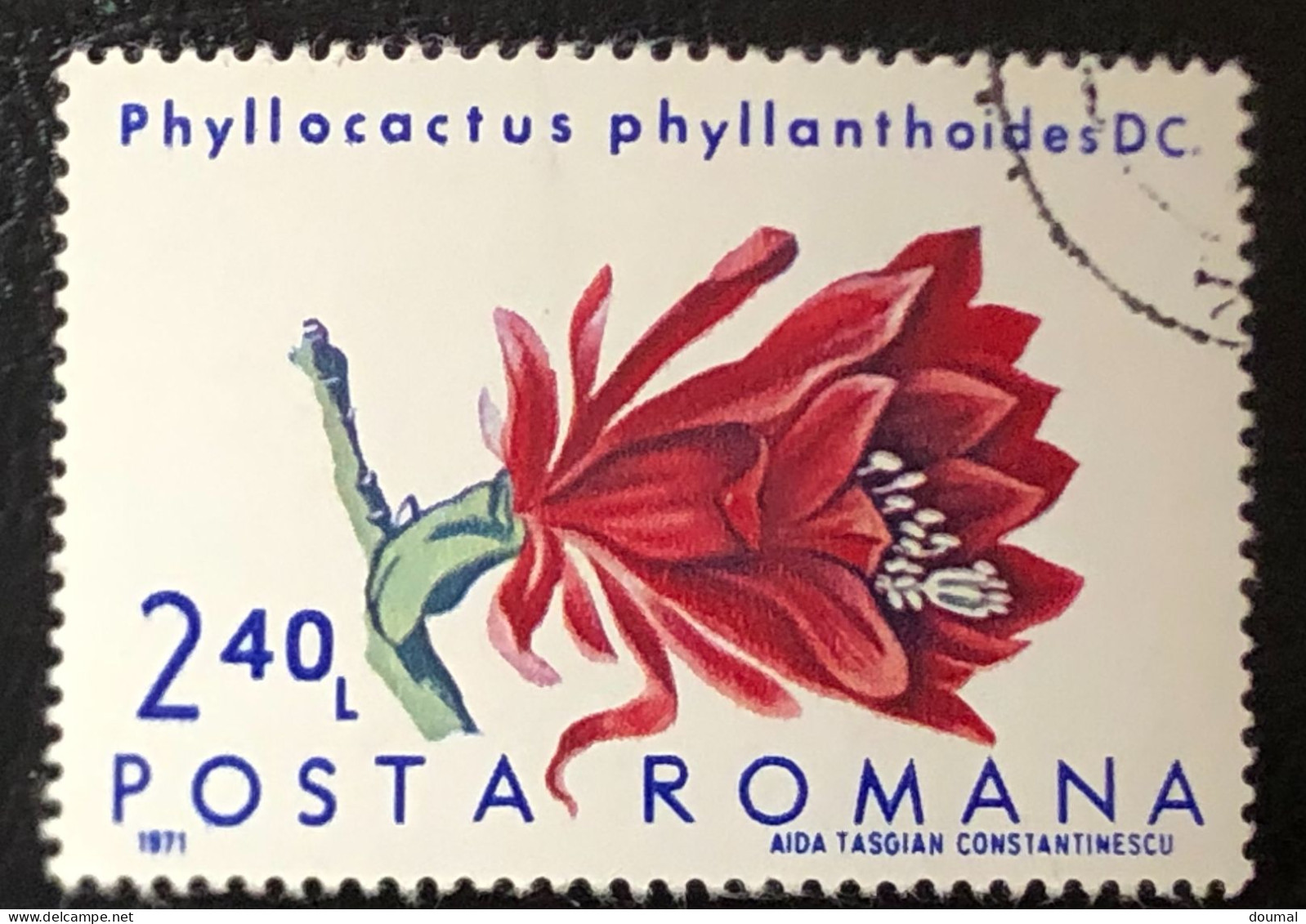 Romana stamps Flowers 1971