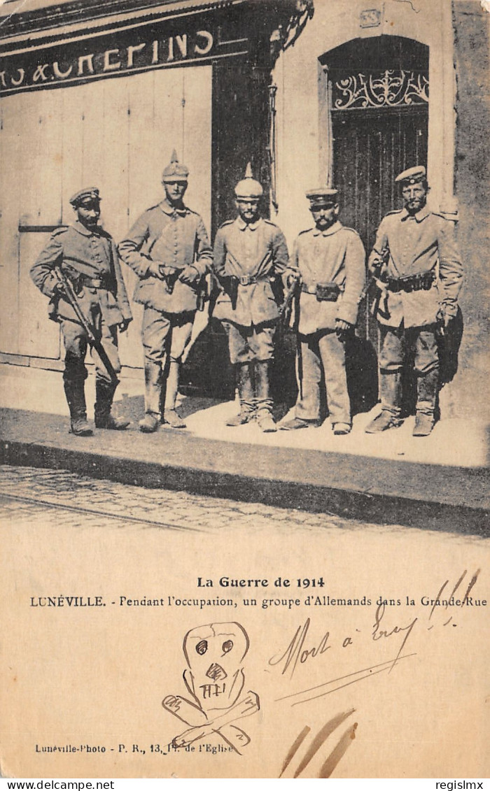54-LUNEVILLE-GROUPE D ALLEMANDS PENDANT L OCCUPATION-N°2045-A/0347 - Luneville