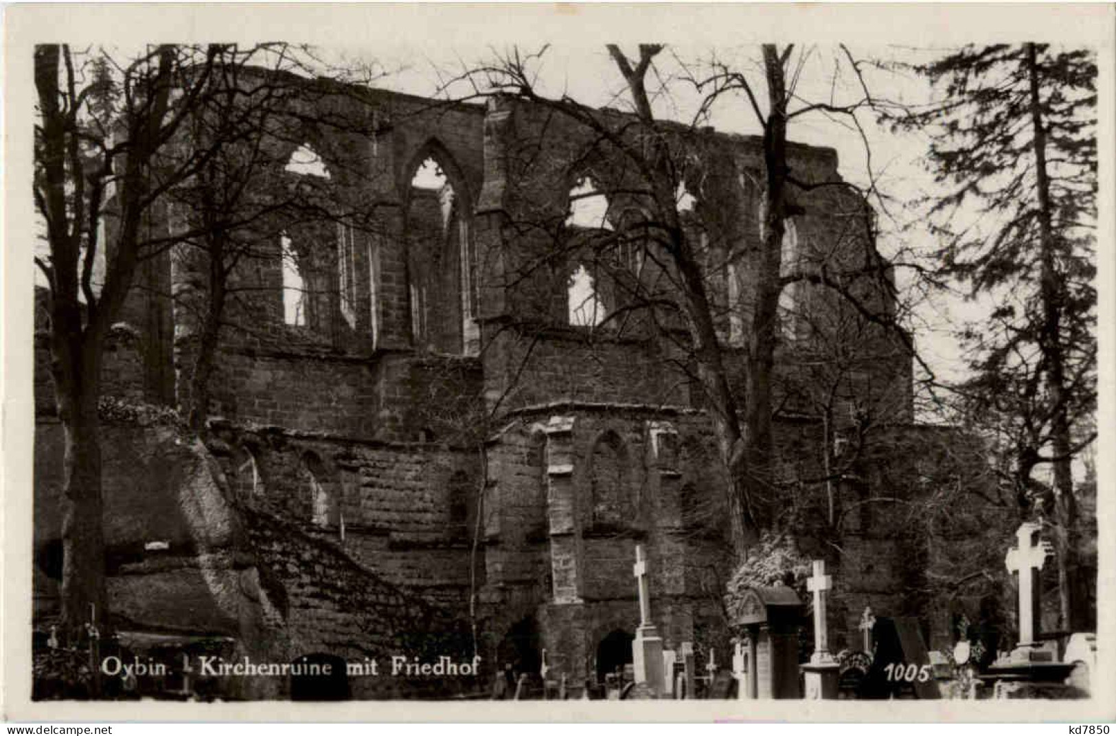 Oybin - Kirchenruine Mit Friedhof - Oybin